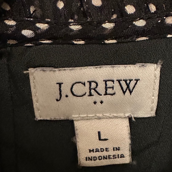 Black metallic dot sleeveless blouse, Size L  *EUC* - Picture 5 of 5